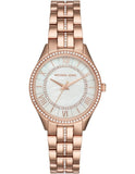 Michael Kors Lauryn Mother of Pearl Dial Rose Gold Steel Strap Watch for Women - MK3716 Authentic Buy Shop Now
