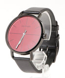 Calvin Klein Even Maroon Dial Black Leather Strap Watch for Men - K7B214CP Authentic Buy Shop Now