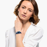 Swarovski Uptown Crystal Blue Dial Blue Leather Strap Watch for Women - 5547713 Authentic Buy Shop Now