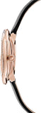 Swarovski Crystal Flower Black Dial Black Leather Strap Watch for Women - 5552421 Authentic Buy Shop Now