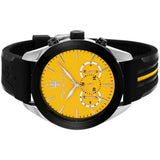Maserati Traguardo Chronograph Yellow Dial Black Silicone Strap Watch For Men - R8871612045 Authentic Buy Shop Now