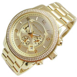 Michael Kors Runway Gold Dial Gold Steel Strap Watch for Women - MK5575 Authentic Buy Shop Now