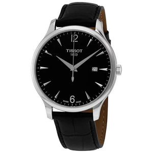 Tissot T Classic Tradition Black Dial Black Leather Strap Watch For Men - T063.610.16.057.00 Authentic Buy Shop Now