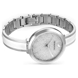 Swarovski Crystalline Delight Silver Dial Two Tone Steel Strap Watch for Women - 5580537 Authentic Buy Shop Now