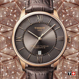 Tissot Chemin des Tourelles Powermatic 80 Brown Dial Brown Leather Strap Watch for Men - T099.407.36.448.00 Authentic Buy Shop Now