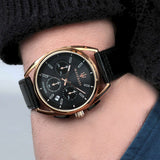 Maserati Trimarano Chronograph Black Dial Leather Strap Watch For Men - R8871632002 Authentic Buy Shop Now