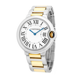 Cartier Ballon Bleu Silver Dial Two Tone Steel Strap Watch for Unisex Watch - W69008Z3 Authentic Buy Shop Now