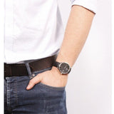 Tissot T Classic Tradition Quartz Black Dial Black Leather Strap Watch For Men - T063.610.16.058.00 Authentic Buy Shop Now