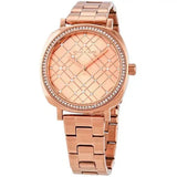 Michael Kors Nia Quartz Rose Gold Dial Rose Gold Steel Strap Watch For Women - MK3990 Authentic Buy Shop Now