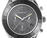 Swarovski Octea Lux Sport Chronograph Black Dial Silver Steel Strap Watch for Women - 5610520 Authentic Buy Shop Now