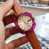Fossil Candy White Dial Brown Leather Strap Watch for Women - ES3539 Authentic Buy Shop Now