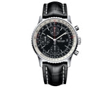 Breitling Navitimer 1 Chronograph 41mm Automatic Black Dial Black Leather Strap Mens Watch - A13324121B1P1 Authentic Buy Shop Now