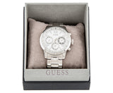 Guess Sunrise Multifunction Quartz White Dial Silver Steel Strap Watch For Women - W0330L3 Authentic Buy Shop Now