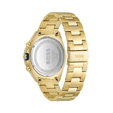 Hugo Boss Energy Chronograph Blue Dial Gold Steel Strap Watch For Men - 1513973 Authentic Buy Shop Now