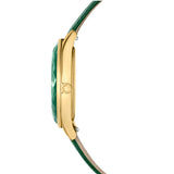 Swarovski Octea Nova Crystals Green Dial Green Leather Strap Watch for Women - 5650005 Authentic Buy Shop Now