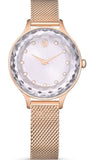 Swarovski Octea Nova Silver Dial Rose Gold Mesh Strap Watch for Women - 5650011 Authentic Buy Shop Now