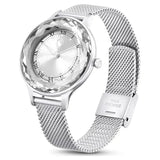Swarovski Octea Nova Silver Dial Silver Mesh Strap Watch for Women - 5650039 Authentic Buy Shop Now