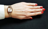 Tissot Lovely Square Lady Quartz Rose Gold Dial Rose Gold Mesh Bracelet Watch For Women - T058.109.33.456.00 Authentic Buy Shop Now