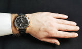 Tissot PRS 516 Chronograph Black Dial Black Leather Strap Watch For Men - T100.417.36.051.00 Authentic Buy Shop Now