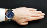 Tissot PRC 200 Chronograph Quartz Blue Dial Silver Steel Strap Watch For Men - T114.417.11.047.00 Authentic Buy Shop Now