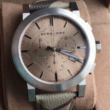 Burberry The City Smoked Brown Dial Brown Leather Strap Watch for Men - BU9361 Authentic Buy Shop Now