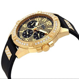 Guess Frontier Crystals Black Dial Black Silicone Strap Watch For Men - W1132G1 Authentic Buy Shop Now