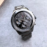 Tommy Hilfiger Lars Chronograph Black Dial Black Steel Strap Watch For Men - 1792061 Authentic Buy Shop Now