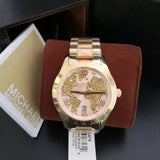 Michael Kors Layton Rose Gold Dial Gold Stainless Steel Strap Watch for Women - MK6476 Authentic Buy Shop Now