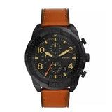 Fossil Bronson Black Dial Brown Leather Strap Watch for Men - FS5714 Authentic Buy Shop Now