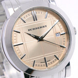 Burberry Heritage Collection Rose Gold Dial Silver Steel Strap Watch for Men - BU1352 Authentic Buy Shop Now