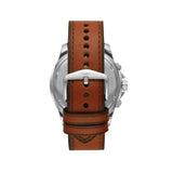 Fossil Dillinger Luggage Chronograph Green Dial Brown Leather Strap Watch for Men - FS5734 Authentic Buy Shop Now