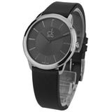 Calvin Klein Minimal Black Dial Black Leather Strap Watch for Men - K3M211C4 Authentic Buy Shop Now