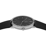 Calvin Klein Minimal Black Dial Black Leather Strap Watch for Men - K3M211C4 Authentic Buy Shop Now