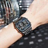 Fossil Retro Digital Black Dial Black Steel Strap Watch for Men - FS5846 Authentic Buy Shop Now