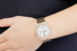 Bulova Crystal Silver Dial Rose Gold Steel Strap Watch for Women - 97N101 Authentic Buy Shop Now