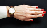 Tissot Everytime Desire Small White Dial Maroon Leather Strap Watch For Women - T109.210.36.031.00 Authentic Buy Shop Now