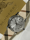 Burberry The City White Dial Brown Leather Strap Watch for Women - BU9113 Authentic Buy Shop Now