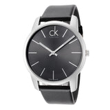 Calvin Klein City Black Dial Black Leather Strap Watch for Men - K2G21107 Authentic Buy Shop Now