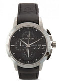 Maserati Ingegno Chronograph Black Dial Black Leather Strap Watch For Men - R8871619004 Authentic Buy Shop Now