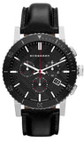 Burberry The City Black Dial Black Leather Strap Watch for Men - BU9382 Authentic Buy Shop Now