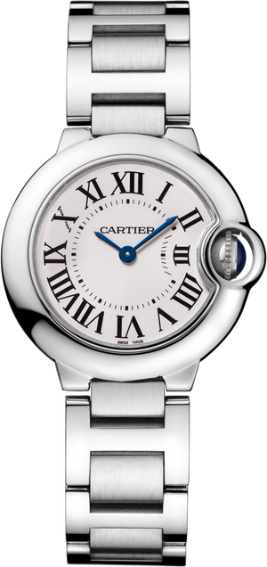 Cartier Ballon Bleu De Cartier White Dial Silver Steel Strap Watch for Women - W69010Z4 Authentic Buy Shop Now