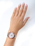 Michael Kors Sawyer Mother of Pearl White Dial Rose Gold Steel Strap Watch for Women - MK6282 Authentic Buy Shop Now