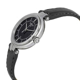 Tissot T Lady Flamingo Black Dial Black Leather Strap Watch For Women - T094.210.16.051.00 Authentic Buy Shop Now