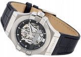 Maserati Potenza Automatic Black Dial Black Leather Strap Watch For Men - R8821108001 Authentic Buy Shop Now