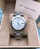 Burberry The City White Dial Silver Steel Strap Watch for Women - BU9144 Authentic Buy Shop Now