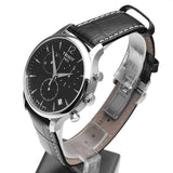 Tissot T Classic Tradition Chronograph Black Dial Black Leather Strap Watch For Men - T063.617.16.057.00 Authentic Buy Shop Now