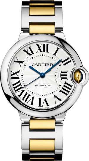 Cartier Ballon Bleu de Cartier Silver Dial Two Tone Steel Strap Watch for Women - W2BB0030 Authentic Buy Shop Now