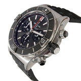 Breitling Super Chronomat B01 44 Black Dial Black Rubber Strap Watch for Men - AB0136251B2S1 Authentic Buy Shop Now