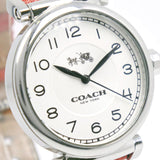 Coach Madison White Dial Black Leather Strap Watch for Women - 14502406 Authentic Buy Shop Now