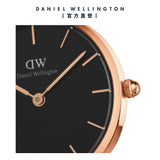Daniel Wellington Classic Petite St Mawes Black Dial Brown Leather Strap Watch For Women - DW00100225 Authentic Buy Shop Now